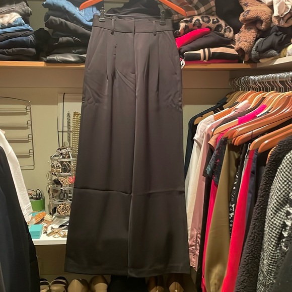 Black wide leg trouser pants size XS French Connection - Picture 2 of 4